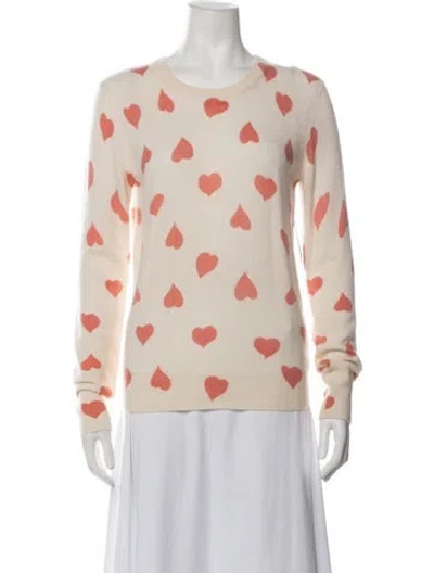 Pre-owned Equipment Cashmere Graphic Print Sweater W/ Tags In Neutrals