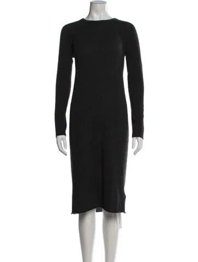 Pre-owned Equipment Cashmere Midi Length Dress In Grey
