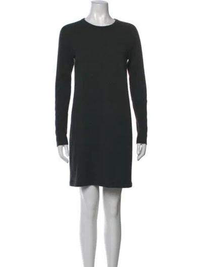 Pre-owned Equipment Cashmere Mini Dress In Grey