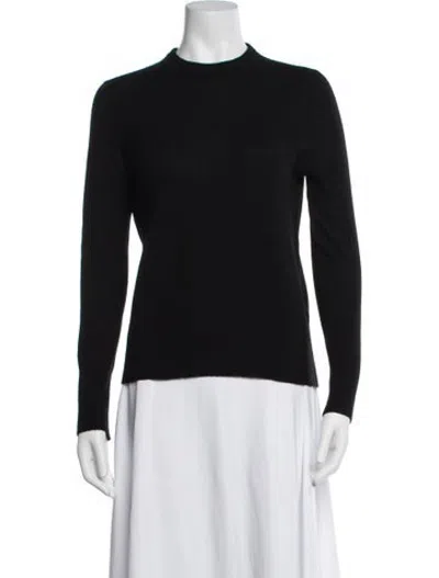 Pre-owned Equipment Cashmere Mock Neck Sweater In Black