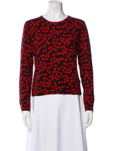Pre-owned Equipment Cashmere Patterned Sweater In Black