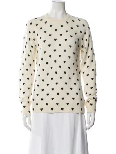 Pre-owned Equipment Cashmere Patterned Sweater In Neutrals