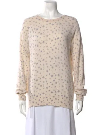 Pre-owned Equipment Cashmere Patterned Sweater In Neutrals