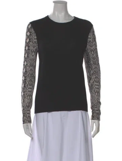 Pre-owned Equipment Cashmere Printed Sweater In Gray