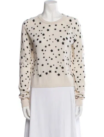 Pre-owned Equipment Cashmere Printed Sweater In Neutral