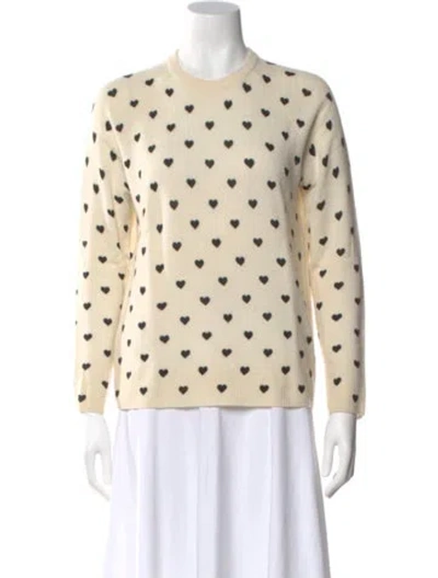 Pre-owned Equipment Cashmere Printed Sweater In Neutral