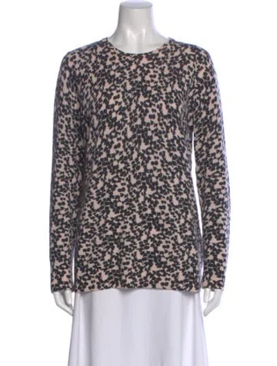 Pre-owned Equipment Cashmere Printed Sweater In Pink