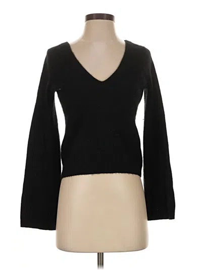 Pre-owned Equipment Cashmere Pullover Sweater In Black