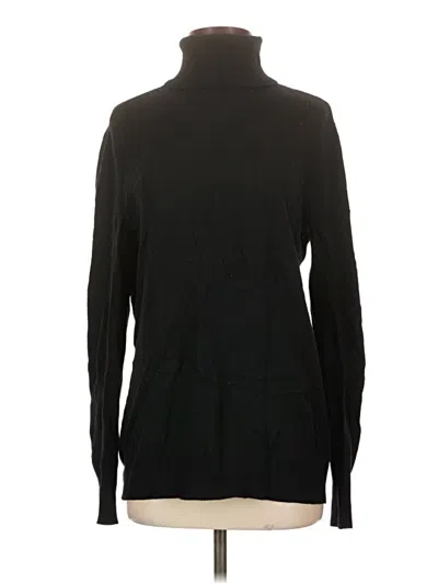 Pre-owned Equipment Cashmere Pullover Sweater In Black