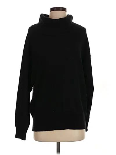 Pre-owned Equipment Cashmere Pullover Sweater In Black
