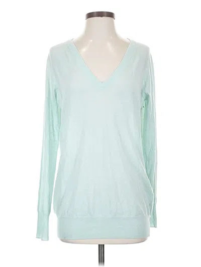 Pre-owned Equipment Cashmere Pullover Sweater In Blue