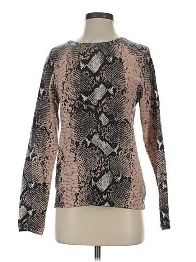 Pre-owned Equipment Cashmere Pullover Sweater In Brown