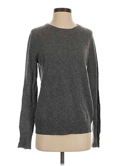 Pre-owned Equipment Cashmere Pullover Sweater In Gray