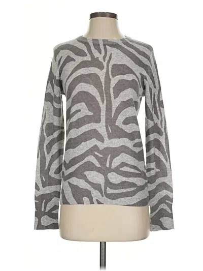 Pre-owned Equipment Cashmere Pullover Sweater In Gray