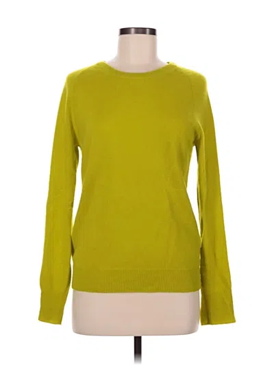 Pre-owned Equipment Cashmere Pullover Sweater In Green