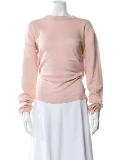 Pre-owned Equipment Cashmere Scoop Neck Sweater In Pink
