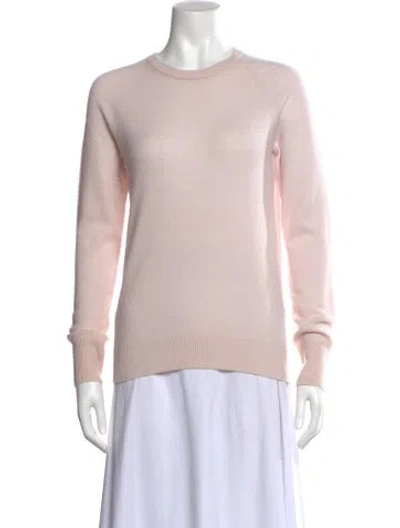 Pre-owned Equipment Cashmere Scoop Neck Sweater In Pink