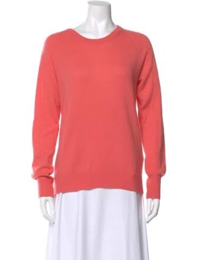 Pre-owned Equipment Cashmere Scoop Neck Sweater In Pink