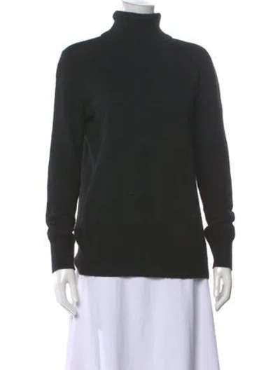 Pre-owned Equipment Cashmere Turtleneck Sweater In Black