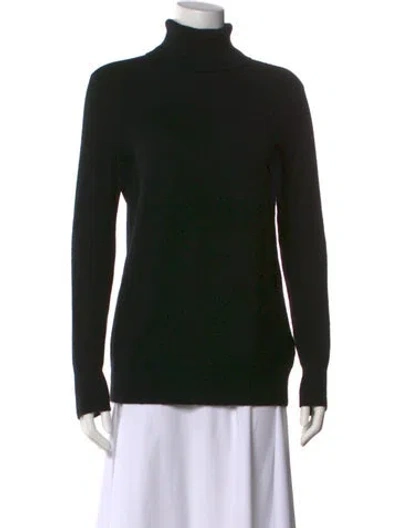 Pre-owned Equipment Cashmere Turtleneck Sweater In Black