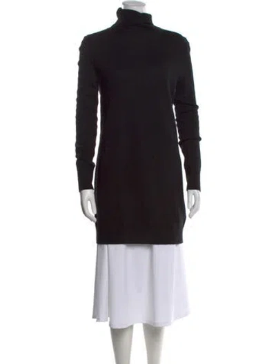 Pre-owned Equipment Cashmere Turtleneck Sweater In Black