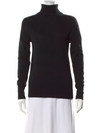 Pre-owned Equipment Cashmere Turtleneck Sweater In Black