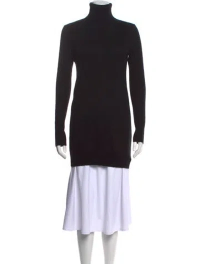 Pre-owned Equipment Cashmere Turtleneck Sweater In Black