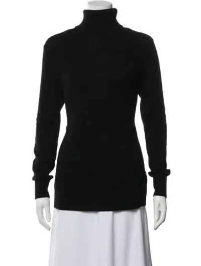 Pre-owned Equipment Cashmere Turtleneck Sweater In Black