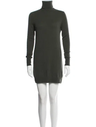 Pre-owned Equipment Cashmere Turtleneck Sweater In Grey