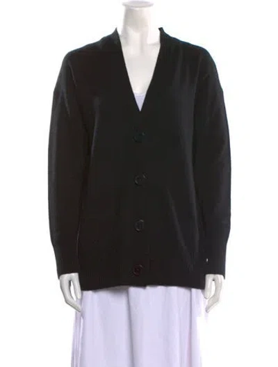 Pre-owned Equipment Cashmere V-neck Sweater In Black