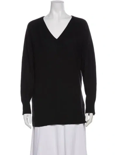 Pre-owned Equipment Cashmere V-neck Sweater In Gray