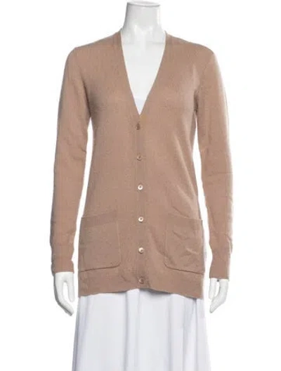 Pre-owned Equipment Cashmere V-neck Sweater In Pink
