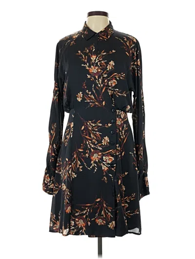 Pre-owned Equipment Casual Dress In Black