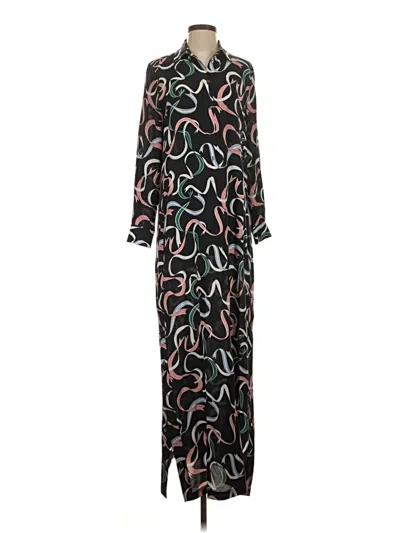 Pre-owned Equipment Casual Dress In Black