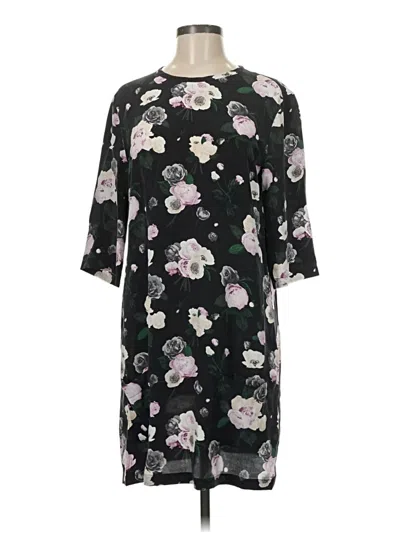 Pre-owned Equipment Casual Dress In Black