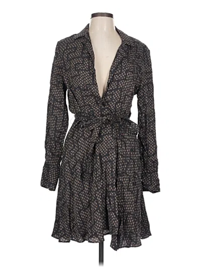 Pre-owned Equipment Casual Dress In Black