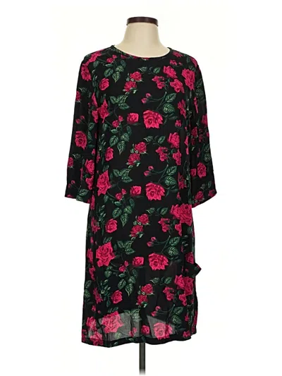 Pre-owned Equipment Casual Dress In Black