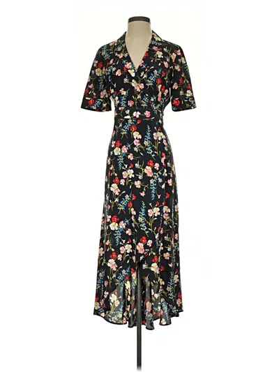 Pre-owned Equipment Casual Dress In Black