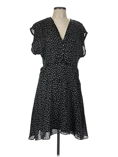Pre-owned Equipment Casual Dress In Black