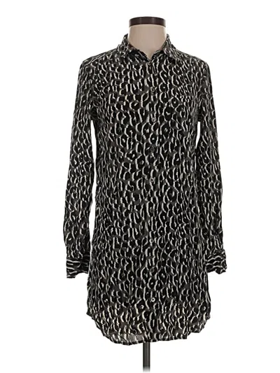 Pre-owned Equipment Casual Dress In Black