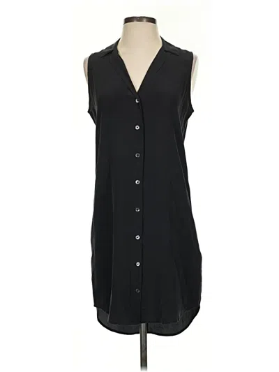 Pre-owned Equipment Casual Dress In Black