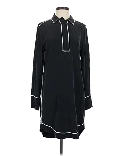 Pre-owned Equipment Casual Dress In Black