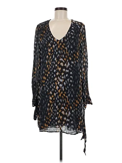 Pre-owned Equipment Casual Dress In Black