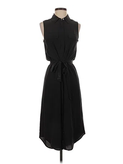 Pre-owned Equipment Casual Dress In Black