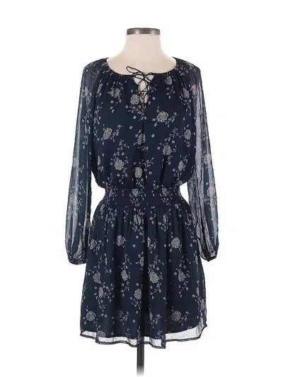 Pre-owned Equipment Casual Dress In Blue