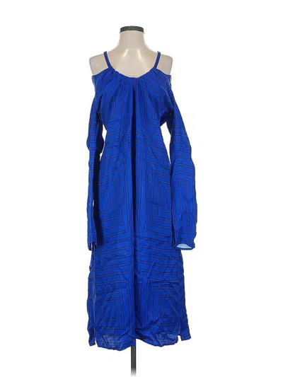 Equipment Casual Dress In Blue