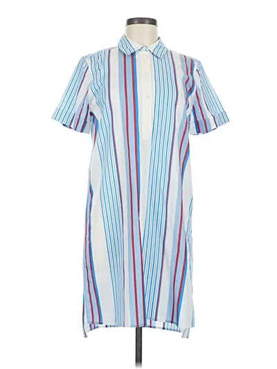 Pre-owned Equipment Casual Dress In Blue