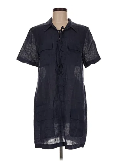 Pre-owned Equipment Casual Dress In Blue