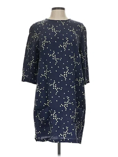Pre-owned Equipment Casual Dress In Blue