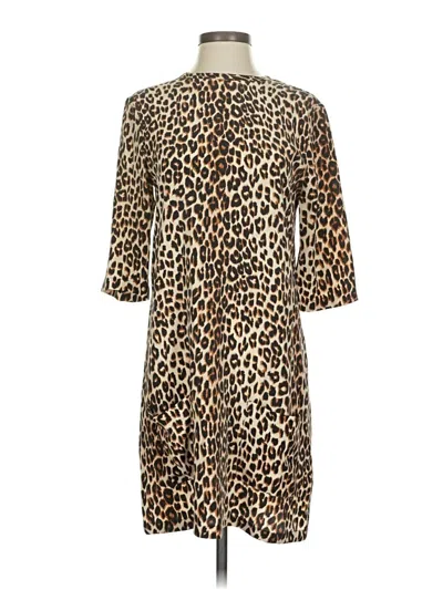 Pre-owned Equipment Casual Dress In Brown